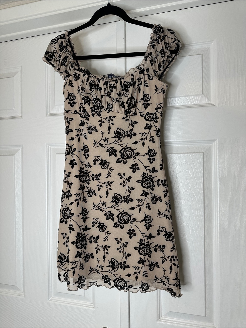 One Clothing Los Angeles Rose Mesh Mini Dress Cottagecore Gothic Size Medium